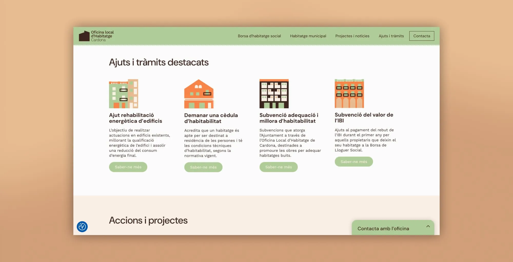 Ajuts i tràmits destacats a Cardona Habitatge